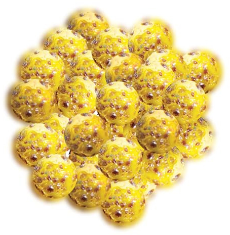 30 Billes Pépites Précieuses - Billes en Verre à Collectionner de 15 mm