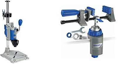 Dremel Workstation 220 - Centro de trabajo y soporte para taladro o soporte para multiherramienta + 2500 Multi-Vise Complemento para Multiherramientas 3 en 1