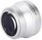 Akozon Obiettivi della Fotocamera Obiettivo Aggiuntivo con Ingrandimento Grandangolare per Fotocamera in Vetro Ottico Argento 0.45X per Obiettivo per Videocamera da 37 Mm