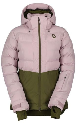 Scott W Ultimate Warm Jacket Colorblock-Pink - Daunen Isolierte wasserdichte Damen Skijacke, Größe XS - Farbe Cloud Pink