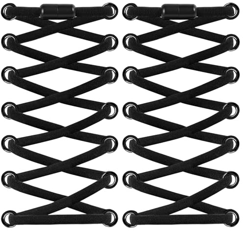TAIXING 2 Pares Cordones Elasticos Zapatillas Deporte sin Atar, 5 mm Cordones Zapatillas Redondos con Hebilla Metal, Duraderos Cordones Blancos para Adultos o Niños, 100cm
