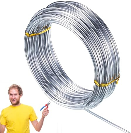 Craft Wire - Aluminum Soft Bendable Sculpting Metal Wire | Handmade Supps | Flexible Oxidized Wires For Doll Skeletons Sculptures Flower Supports Car Models