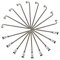 Unbekannt 37 Stück Speichen 264mm Spokes Silber NIROSTA 2mm inkl. Messing Speichennippel