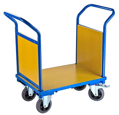 ADB Transportwagen Auswahl Etagenwagen Plattformwagen mit Wänden Handwagen, Wagenauswahl:Doppelstirnwand