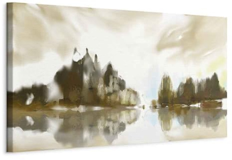 artgeist Acoustic Canvas Wall Art Print Abstract 47x16 in - 1pcs Picture with Acoustic Foam Sound Print Artwork Room Acoustics Soundproofing Landscape Like Painted c-A-10042-b-a