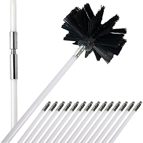 Ofenrohrbürste Schornsteinbürsten Kaminbürste Kaminbesen Kaminbesen Kunststoff Schornsteinbesen Kehrbesen Ofenrohrreiniger Rußbesen Besen Bürste Für Schornstein Ofenrohre