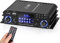 1200W Mini Verstärker, 4.0-Kanal HiFi-Verstärker, RMS 50 Wx4, Bluetooth 5.0 Stereoverstärker, SD-Karte/USB-Eingang/UKW-Radio, für Zuhause oder Auto