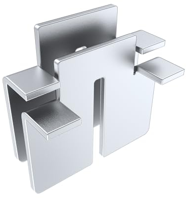 tuning-art EGA01-Q1A Edelstahl Adapterklammer Set kompatibel mit Weber Q100 | Q120 | Q140 | Zum Einsetzen von 2-teiligen Grillrosten oder Einer Plancha | Rostfrei