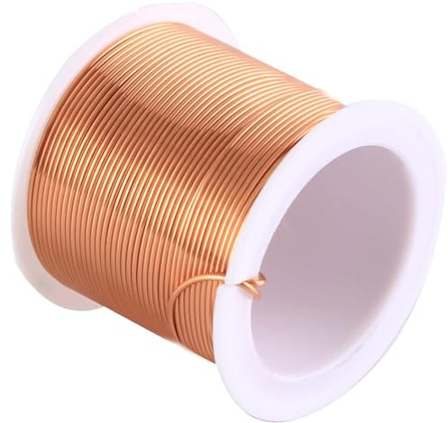 Fil de cuivre 50 g - 1,2 mm - Fil de cuivre magnétique - Laqué de cuivre émaillé - Fil d'enroulement