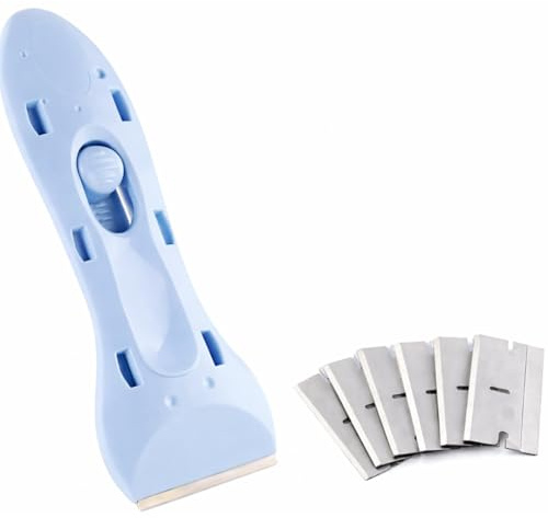 Raspador ergonómico para cocina y horno Minky con ideal para hacer frente a las marcas de alimentos quemados y grasa acumulada para uso en azulejos, vitrocerámica y vidrio sobre puertas y sartenes