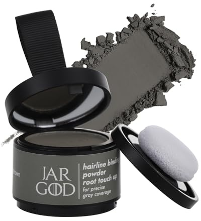 JARGOD Root touch up powder Hairline Powder for root cover up temporary root concealing powder for Women & Men, for instant gray hair cover up (Ash Brown, 0.14 Ounce (Pack of 1))