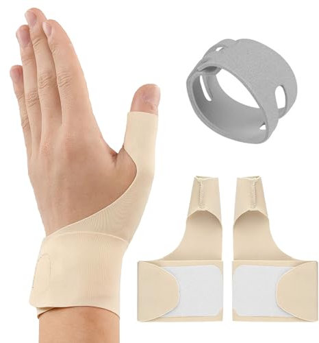 2Pcs Daumenbandage, Daumenschiene Elastisch, Daumensattelgelenk Bandage Daumenbandage Rechts Links Daumenorthese Handgelenkstütze Kompression für Handgelenkschiene Tendinitis Arthritis Sportschutz