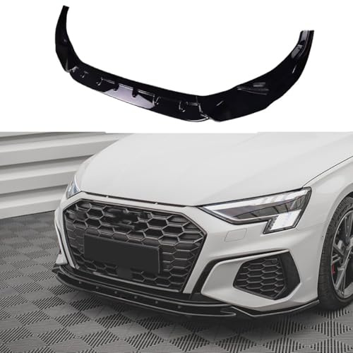 Paraurti Anteriore per Auto per Audi A3 8Y S3 S-Line 2020-2024,Kit Spoiler Splitter per carrozzeria in ABS