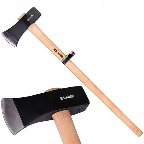 Hacha Martillo con Mango de Madera 4 kg - Ideal para leña, Madera Pesada, construcción, demolición - Resistente - Ergonómico - Robusto - Forestal