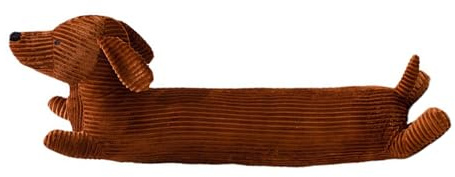 Gwezmxs Almohada de Abrazo de Felpa para Perro Salchicha Largo, Cojín de Dackel - Marrón, 50cm