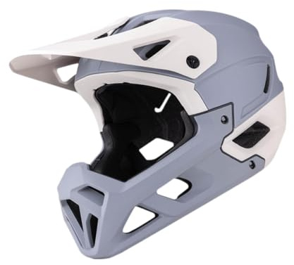 Hellery Casque Intégral, Casque de Vélo Réglable avec Bord de Chapeau de Soleil pour Le Skateboard, Le VTT, Le Vélo de Route, Le Scooter, l'escalade