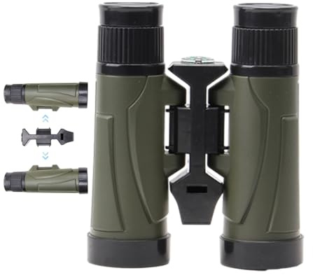 Kids Observation Monocular - Attrezzatura da gioco avventura con fischietto, binocolo infrangibile per bambini piccoli, telescopio da viaggio compatto | Strumento di rilevamento