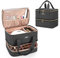 BAFASO Borsa Organizer per Smalti per 40 Flaconi (15 ml - 0,5 fl.oz) e Lampada Unghie UV, Valigetta Porta Smalti per Unghie, Borsa da Viaggio per Smalti per Unghie (Solo Borsa), Nero