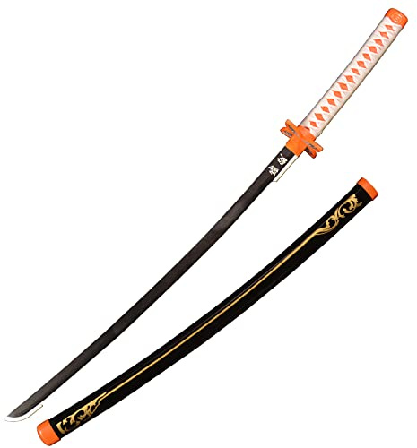 Sword Warrior Épée Demon Slayer 104 cm en Bois Épée Kochou Shinobu, Katana en Bois Anime Japonais, Épée Cosplay