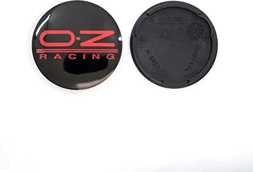 4 Stück Auto Radnabe, für OZ Racing M595, schwarz rot Felge Center Nabendeckel Abdeckung Außendurchmesser = 62 mm Innendurchmesser = 58 mm 2022