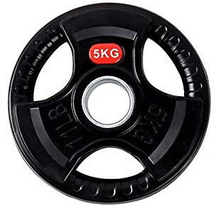Plates Barbell olympiska Grip viktskivor Standard 2,5 kg, 10kg, 15kg, singel, OS Plate Set, OS Plate Vikter, svarta (Size : 5kg)