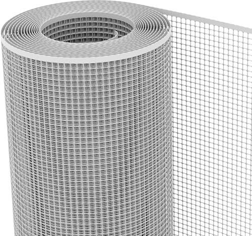 TENAX Quadra 10 silver 1 x 10 m, plastskyddsnät för balkonger, terrasser, grindar och staket