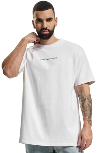 Mister Tee T-Shirt pour Homme We Dream in Colors Oversize, Blanc., XL
