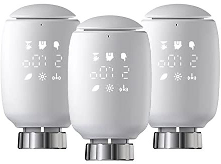 Zigbee Smartes Heizkörperthermostat 3pcs WiFi Thermostat Kompatibel mit Alexa & Google Assistant Programmierbar Heizungsthermostat Tuya Heizkörper