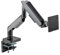 POUT - Eyes 19 Heavy-Duty Ultrawide Monitorarm – Premium Stahl voll verstellbar, voll beweglich, schwenkbar, drehbar, für 2,3 - 20 kg 17-49 Zoll Display (grau/schwarz)