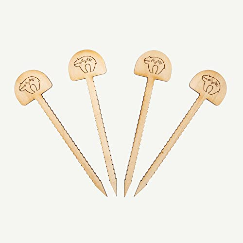 BEARPAW PRODUCTS Scheibennagel für Zielscheiben Bogenschießen aus Holz - 4er Set Bogensport Nägel für Scheiben Zubehör für Jagdsport