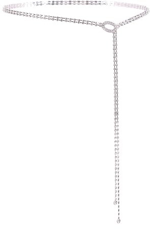 jascaela Glitzernder Paillettengürtel für Damen, breite Taille, elastischer Cinch-Gürtel, glänzende Metallschnalle, dehnbarer Gürtel, Zubehör für Kleid, Silberfarbener Kreis, Einheitsgröße