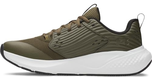 Under Armour Men's Charged Commit Training 4, Comfortable and Durable Men's Runners, Running Shoes with Charged Cushioning® Midsole,Expedition Green / Halo Gray / Steel,9
