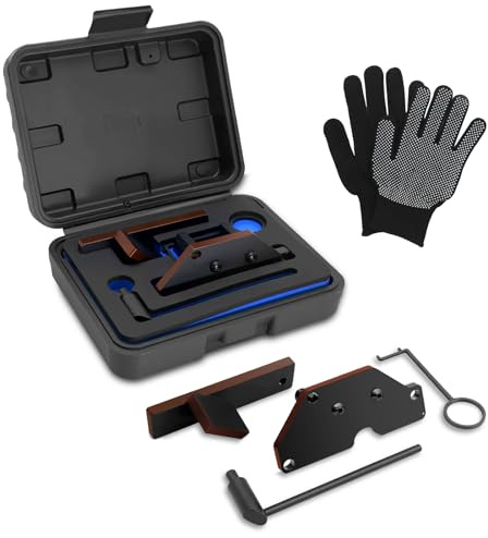 LIDOUYA 4PCS Motor Zahnriemen Werkzeug, Motor-Einstellwerkzeug kompatibel mit Citroen C1 C3 C4, für Peugeot 2008 308 508, für Opel Combo-E, Corsa-F, Motor Nockenwelle Arretierwerkzeug Kfz Werkzeug