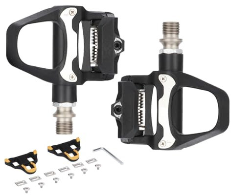 HOUSON Fahrradpedale，Nylon Bike Pedale Rennradpedale Chrom-Moly-Stahl-Achse kompatibel mit SPD Grip Cycling Cleats Pedalen für effizientes Treten