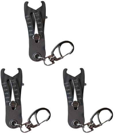 Vocdikficy con Misuratore di Filettatura Preciso Portatile, Misuratore di Filettatura per e Bulloni, Misuratore di Filettatura per Bulloni, 3 Pezzi