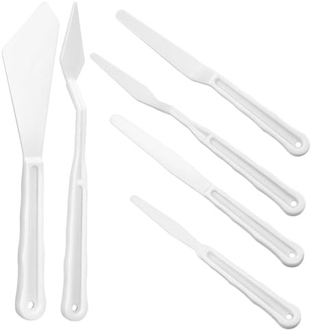 HAWILLOSCH 1Ensemble Set de Spatules à Peinture Grattoirs de Mélange Outils de Dessin Ergonomiques pour Peintres Nettoyage Facile Polyvalence Artistique