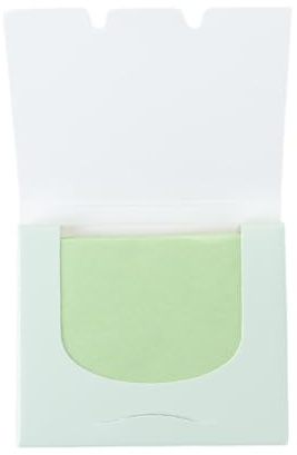 Hoite 500 Stück Grüntee-Gesichtsöl-Blotting-Blätter für fettige Haut, tragbares Kosmetikpapier zur Gesichtsölkontrolle, das überschüssiges Öl absorbiert