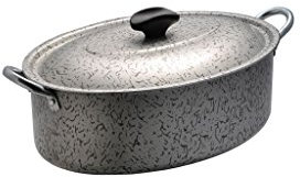 Casseruola ovale platinum + coperchio l'italiana