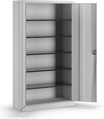 Mauser | Universalschrank | extrahoch | HxBxT 2200 x 1200 x 500 mm | lichtgrau