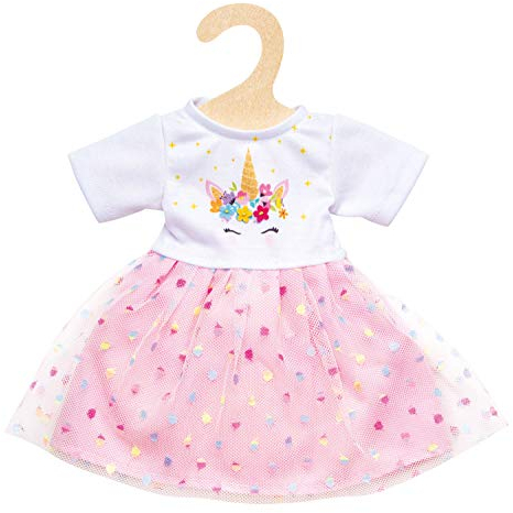 Heless 2060 - Kleid für Puppen im Einhorn Hannah Design, Größe 35 - 45 cm