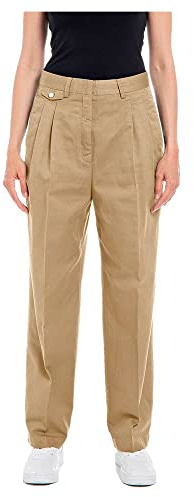 REPLAY W8028 Pantalones, 525 Sand, 25W para Mujer