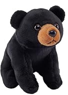 Wild Republic Pocketkins Eco Ours Noir, Animal en Peluche, 12 cm, Jouet en Peluche, Fabriqué à partir de Matériaux Recyclés, Écologique