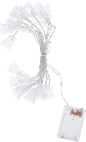 Gadpiparty Led Glocken Lichterkette 20 Leds Batteriebetrieben Dekorative Lampenkette Für Innen Und Außen Weihnachtsdeko Garten Terrasse