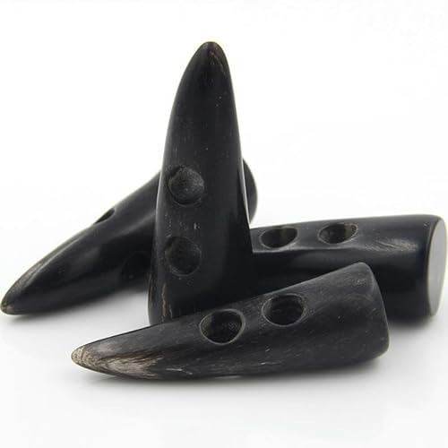 5/10/20PCS 52MM 100% echte Horn Knebelknöpfe 2 Löcher große olivgrüne Büffelhorn Mantelknöpfe zum Nähen Stricken Duffle Trench
