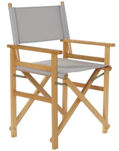 SILLA PINO POLIESTER 56X48X87 DIRECTOR GRIS
