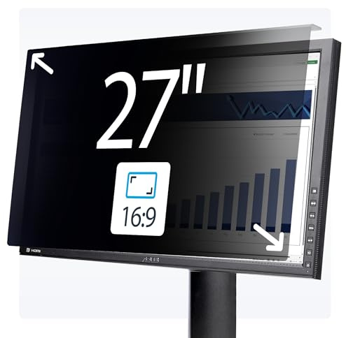 StarTech.com Filtro de Privacidad 16:9 para Monitor de 27 - Colgante - Protector Acrílico de Pantalla - +/- 30°