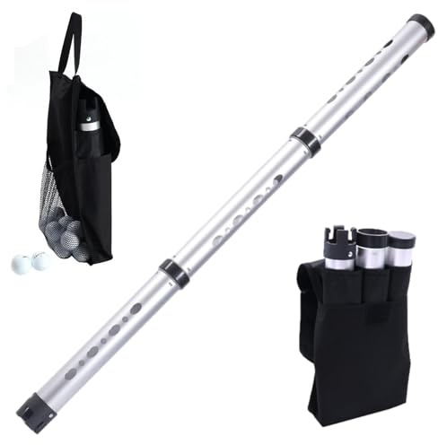 Besreey Pinza per palloni da Golf, Strumento da Golf | Strumento di Pickup in Lega di Alluminio, collezionista di palloni da Golf - Portatili per Utensili da Golf, Tubo da Golf per