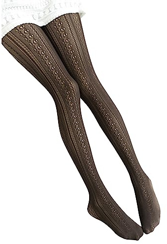Collant Resille Femme Vintage- Collant Dentelle Femme Creux Sexy Couleurs Solide Transparent Strench Bas Résille Cuisse Slim Moulant Invisibles Légère sans Couture Chaussettes Pantyhose