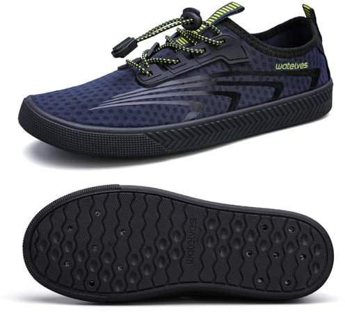 WateLves Chaussures Homme Femme Aquatiques Chaussures d'eau Respirant Séchage Antidérapant Rapide Plage Surf Mer Piscine Yoga