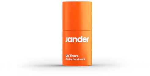 JANDER Up There Deodorant für Herren, Kontrolle von Schweiß und Achselgeruch, milde Duftformel, hinterlässt keine Flecken, vegan, Formel mit natürlichen Inhaltsstoffen